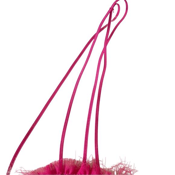 Urban Outfitters Pink Crop Tank Ronny Corset Style Cropped Top Medium Retail $55 - Picture 8 of 11